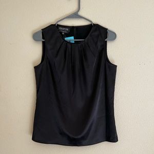 Jones New York Black silky sleeveless blouse
